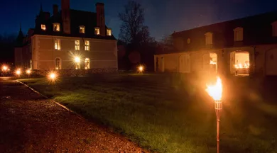 Arrivée aux chandelles - Louis Jamin