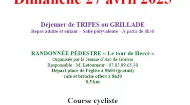 202504 Hercé affiche fete communale - Comité des fêtes Les Gais Lurons