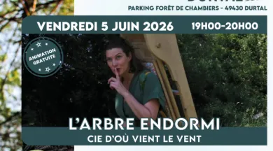 Affiche Carré - Arbre endormi - Mairie Durtal