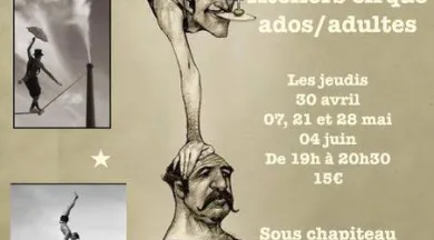 Stage cirque ados adultes Jarze 2026 - Coyotes productions