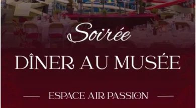 Affiche dîner au musée - Musée Espace Air Passion