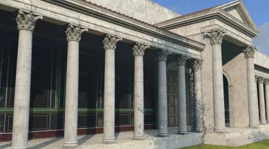 Réalité augmentée Temple Jublains - Erwan Mahé / Musée archéologique de Jublains