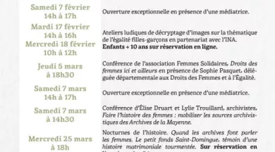 Programme exposition Les femmes vont voter - Archives départementales de la Mayenne