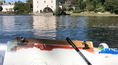 carnet de voyage en bord de sarthe - TETICAP
