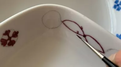 Décor sur porcelaine2 - L.Bonneville