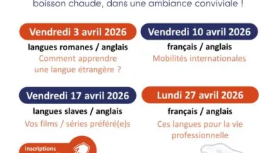 Café des Langues (avril 2026) - Le Mans Université