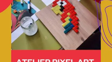 Visuel atelier Pixel Art - Céline Loury