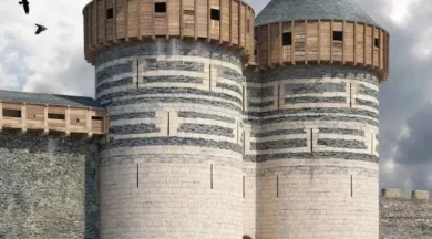 La forteresse au XIIIe siècle_1 - Domaine National du château d'Angers