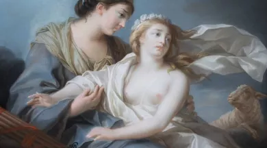 L'Innocence se réfugiant dans les bras de la Justice, 1779_1 - Musées d'Angers, David Riou