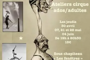 Stage cirque ados adultes Jarze 2026 - Coyotes productions