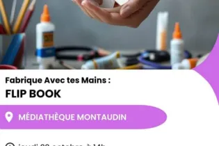 Affiche Fabrique Avec tes Mains Montaudin octobre 2026 - Réseau Lecture