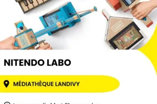 Affiche At. Nitendo Labo Landivy - Réseau Lecture