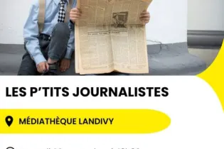 affiche atelier les p'tits journalistes - Réseau Lecture