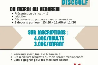 Opération découverte DiscGolf - Octobre 2026 - 1 - ©F. Lechanteux / Multigolf