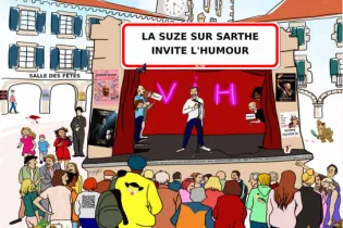 Affiche La Suze invite l'humour - Mairie de La Suze sur Sarthe