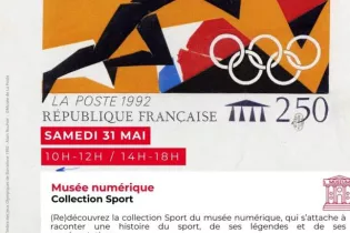 Collection Sport - Timbre des Jeux Olympiques de 1992 - Alain Rouhier -  ©Musée de La Poste