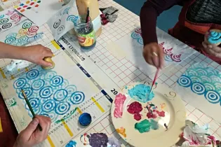 Tissus peint Melle Mars - Melle Mars