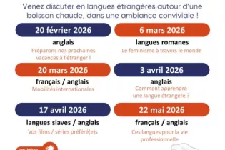 Café des Langues (février-mai 2026) - Le Mans Université