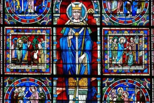Vitrail Saint-Julien de la cathédrale - Ville du Mans