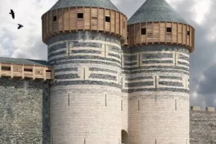 La forteresse au XIIIe siècle_1 - Domaine National du château d'Angers